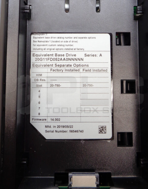 ALLEN BRADLEY 20G11FD052AA0NNNNN /A POWERFLEX 755 AC DRIVE 480V 52A F/W 14.002 - Image 8