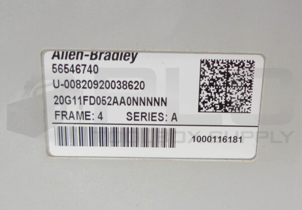 ALLEN BRADLEY 20G11FD052AA0NNNNN /A POWERFLEX 755 AC DRIVE 480V 52A F/W 14.002 - Image 9