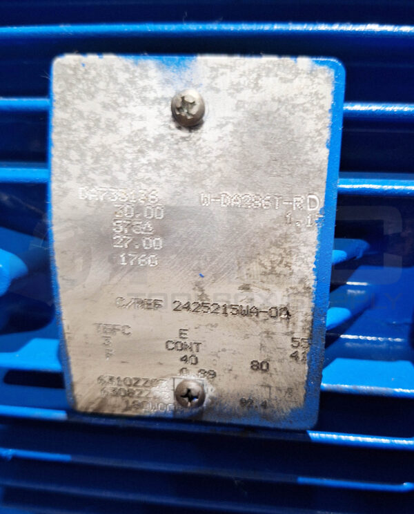 REPAIRED EDDY CLUTCH DA733176 GEAR MOTOR 30HP 1760RPM; W-DA286T-RD 575V - Image 6