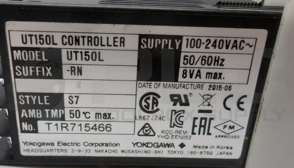 YOKOGAWA UT150L TEMERATURE CONTROLLER - Image 6