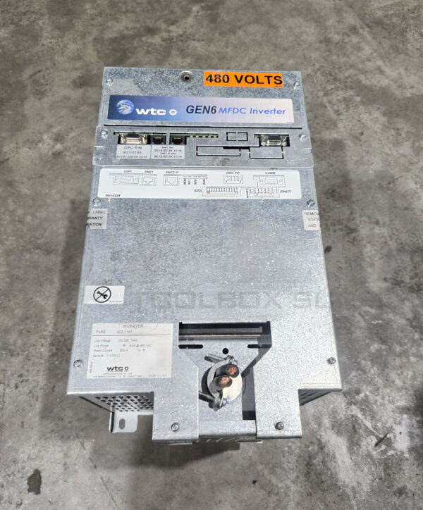 WTC 902-1101 GEN 6 MFDC INVERTER 350-500VAC 500A W/ 917-0155 G08106-00-05 CPU