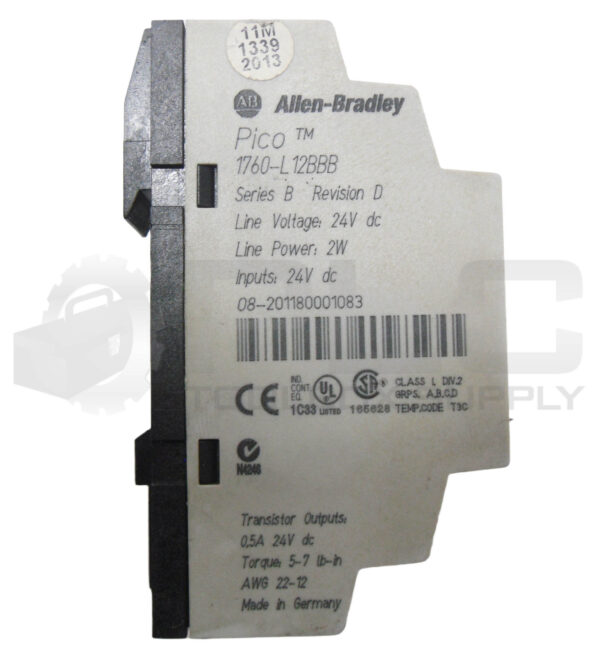 ALLEN BRADLEY 1760-L12BBB /B PICO PLC DC CONTROLLER - Image 4