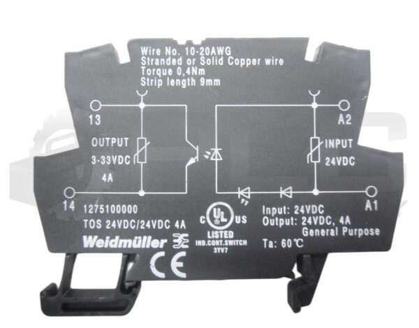 WEIDMULLER 1275100000 SOLID STATE RELAY - Image 3