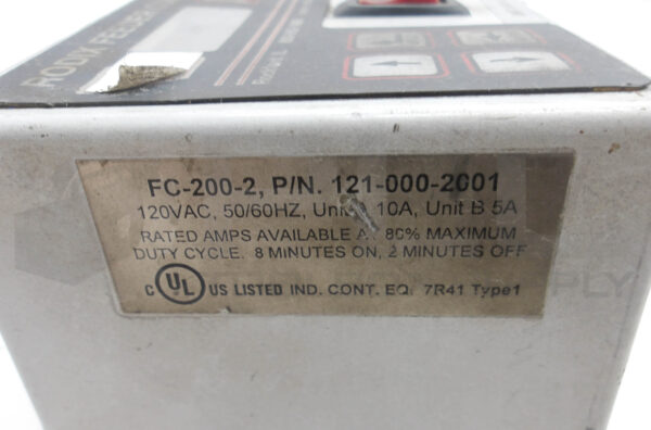 RODIX FC-200-2 FEEDER CUBE 120VAC 50/60HZ 10A 121-000-2001 - Image 6