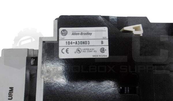 ALLEN BRADLEY 104-A30ND3 /B W/ (2) 100-A30N*3 /B W/ (2) HU473 W/ (2) 195-FA20 /A - Image 8