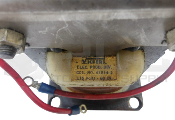 VICKERS 129240-V SOLENOID VALVE W/ 43B14-2 COIL 115V 60HZ - Image 5