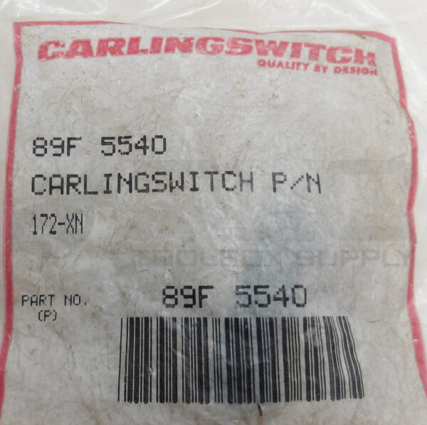SEALED NEW CARLINGSWITCH 89F 5540 TOGGLE SWITCH 172-XN - Image 3