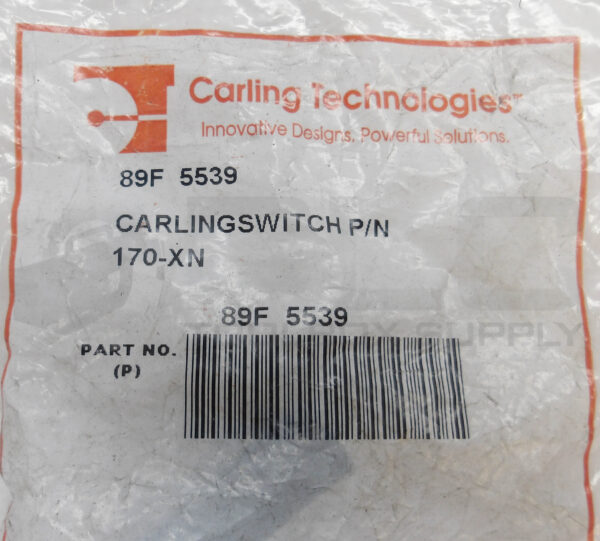 SEALED NEW CARLINGSWITCH 89F 5539 TOGGLE SWITCH 170-XN - Image 3