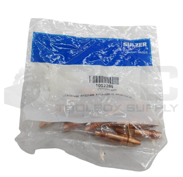 SEALED NEW BAG OF 10 SULZER PPG51496 BRASS CONTACT TUBE 1002265