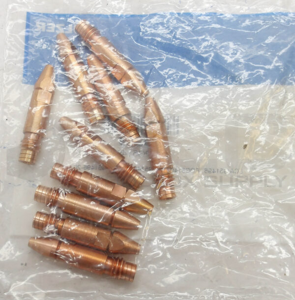 SEALED NEW BAG OF 10 SULZER PPG51496 BRASS CONTACT TUBE 1002265 - Image 2