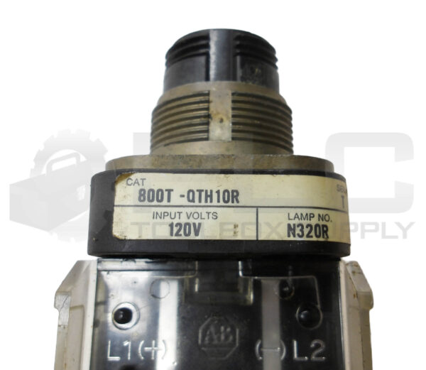 ALLEN  BRADLEY 800T-QTH10R /T PUSH BUTTON W/ 800T-XA /D CONTACT BLOCK *READ* - Image 5