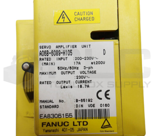 FANUC A06B-6089-H105 SERVO AMPLIFIER UNIT /D 17A 200-230V - Image 5