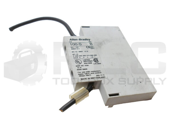 ALLEN BRADLEY 100-S /B AUXILLIARY CONTACT BLOCK