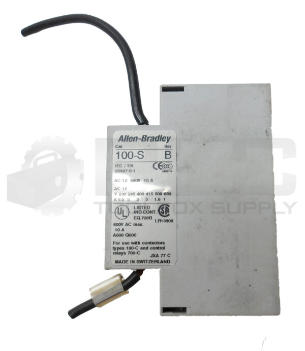 ALLEN BRADLEY 100-S /B AUXILLIARY CONTACT BLOCK - Image 4
