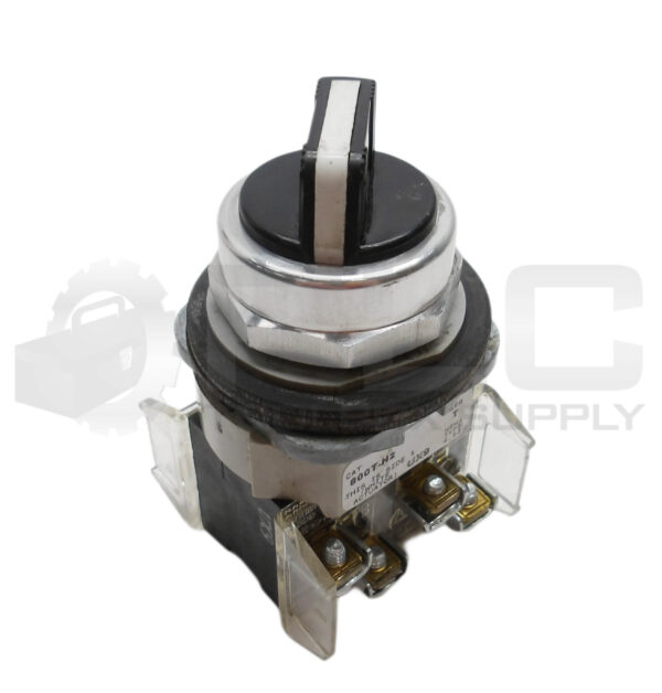 ALLEN  BRADLEY 800T-H2 /T SELECTOR SWITCH W/ (2)800T-XA /D CONTACT BLOCK - Image 2