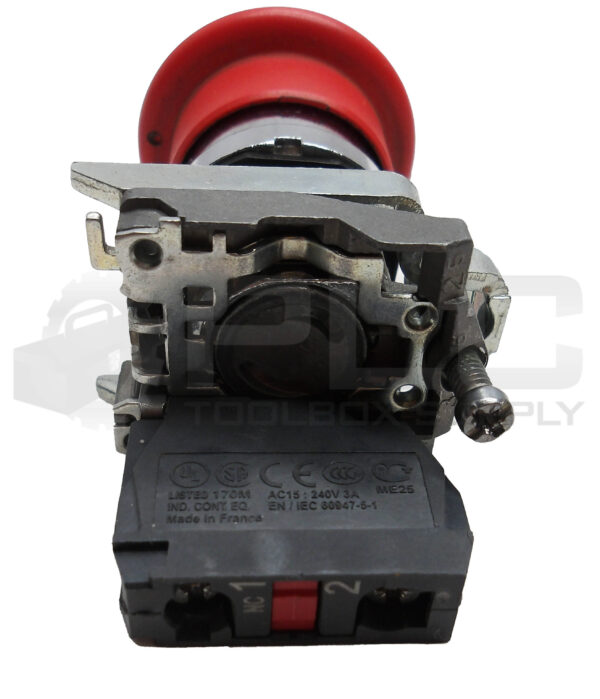 SCHNEIDER ELECTRIC ZBE-102 CONTACT BLOCK W/ RED PUSHBUTTON - Image 3