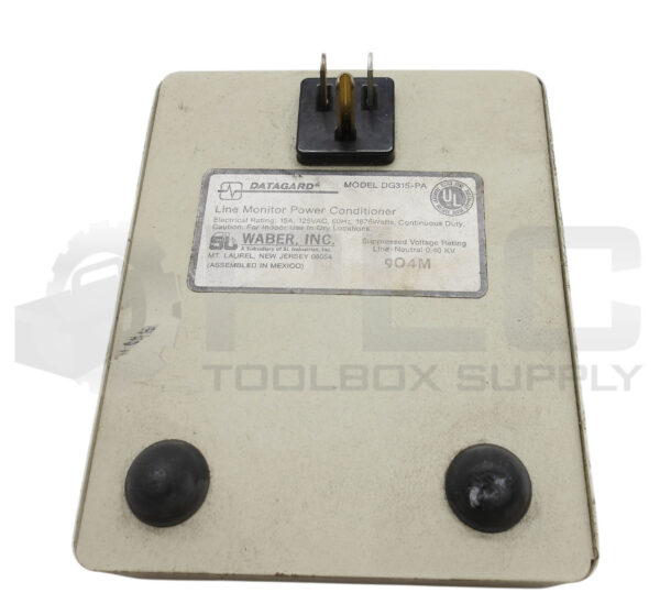 WABER DATAGARD DG315-PA LINE MONITOR POWER CONDITIONER 15A 125VAC - Image 3