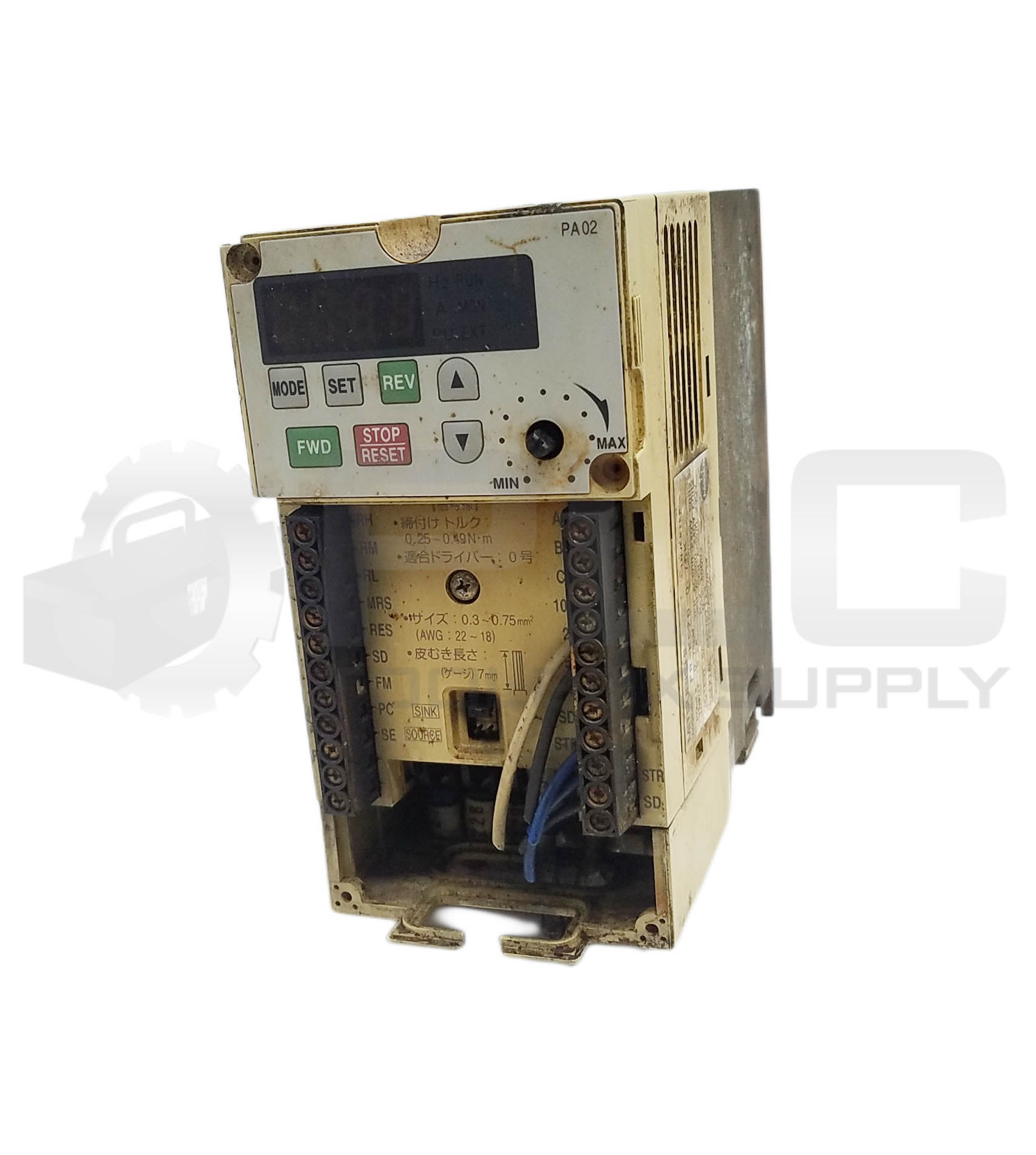 Mitsubishi Fr E520 0 75k Inverter Drive 0 75kw Read Plc Toolbox Supply