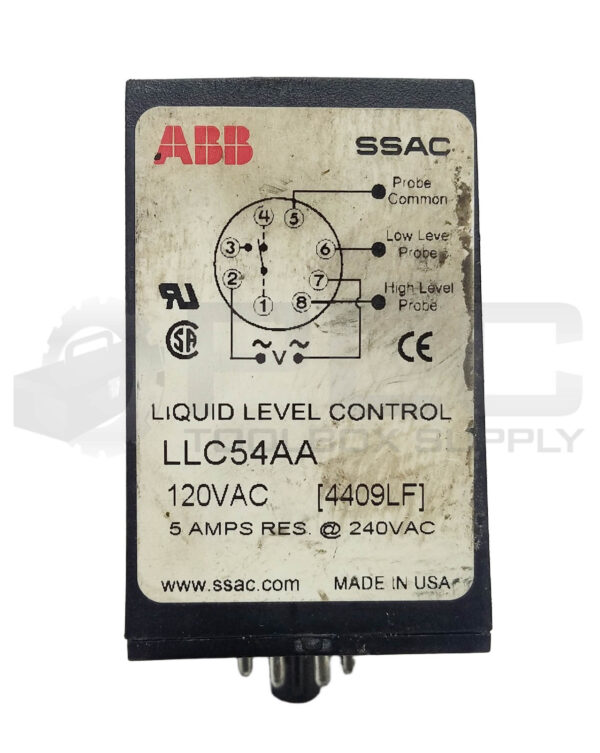 ABB SSAC LLC54AA LIQUID LEVEL CONTROL 120VAC - Image 3