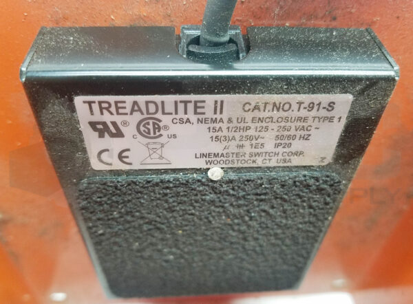 LINEMASTER 522-B14 FULL GUARD w/ TREADLITE II T-91-S FOOT SWITCH - Image 6