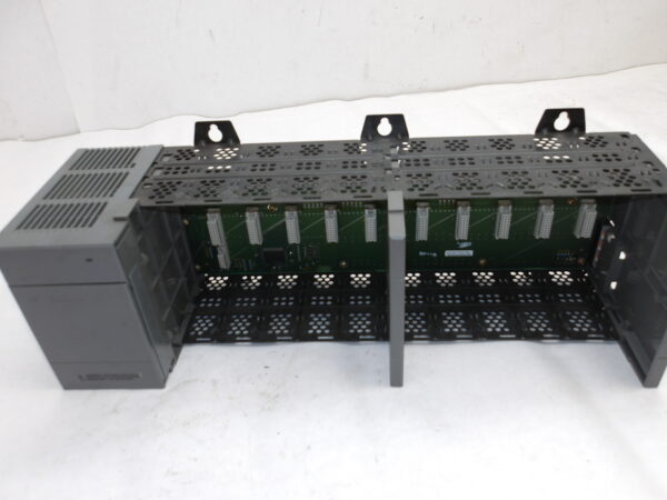 ALLEN BRADLEY 1746-A10 /B MODULE W/ 1746-P2 /C 10-SLOT RACK