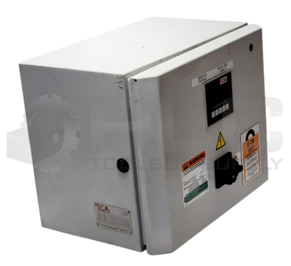 SCA SCHUCKER 90905.445003 GLUE APPLICATION DISPENSE CONTROLLER CABINET 120V/N/PE