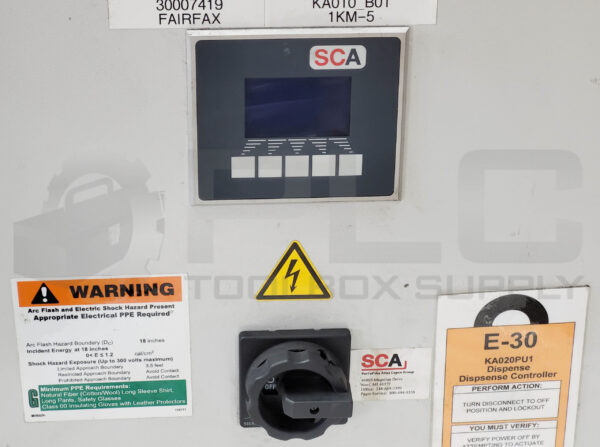 SCA SCHUCKER 90905.445003 GLUE APPLICATION DISPENSE CONTROLLER CABINET 120V/N/PE - Image 2