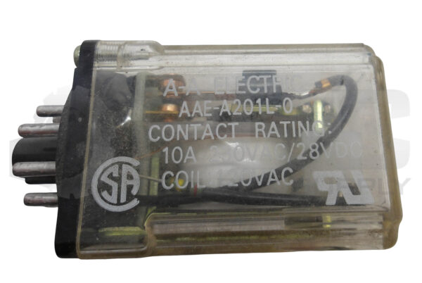 A-A ELECTRIC AAE-A201L-0 RELAY 10A 23VAC 28VDC - Image 4
