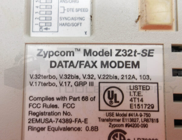 ZYPCOM Z32T-SE DATA/FAX MODEM - Image 6
