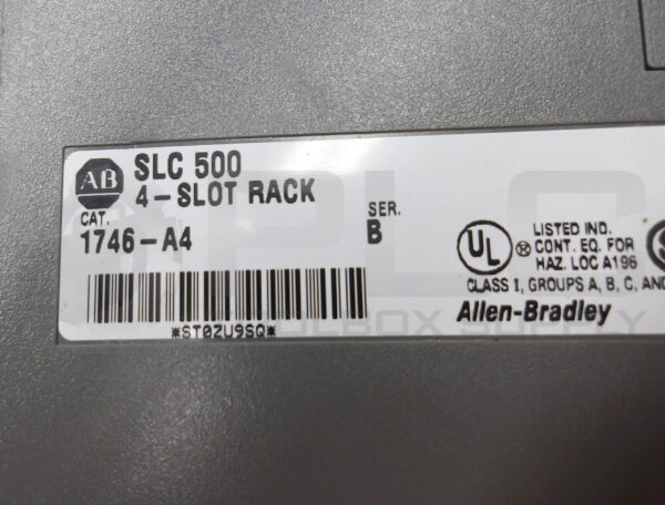 ALLEN BRADLEY 1746-P2 /C SLC 500 POWER SUPPLY W/ 1746-A4 /B 4-SLOT RACK - Image 5