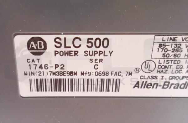 ALLEN BRADLEY 1746-A10 /B MODULE W/ 1746-P2 /C 10-SLOT RACK - Image 5
