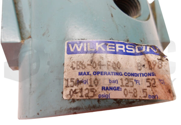 WILKERSON CB6-04-F00 FILTER REGULATOR *READ* - Image 5