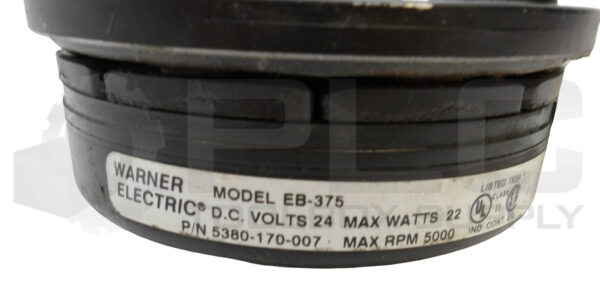 WARNER ELECTRIC EB-375 BRAKE ASSEMBLY 24VDC 22W 5000RPM - Image 4