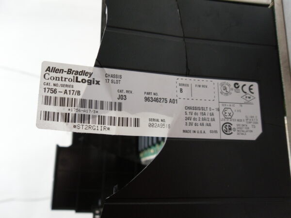 ALLEN BRADLEY 1756-PA72 /B POWER SUPPLY, 1756-A17 /B 17 SLOT CHASSIS*READ* - Image 9
