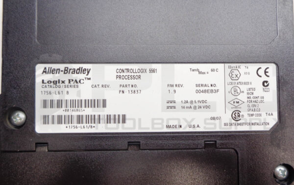 ALLEN BRADLEY 1756-L61 /B CONTROLLOGIX 5561 PROCESSOR *READ* - Image 4