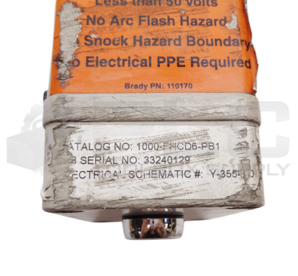 ALLEN BRADLEY 1000-FHCD6-PB1 BLUE PUSH BUTTON BOX - Image 6