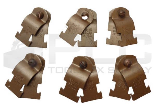 LOT OF 12 B-LINE B2030 COPPER TUBING CLAMP 1 1/8" 6 PAIRS TOTAL