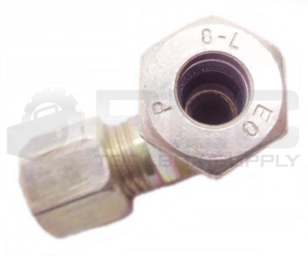 LOT OF 12 NEW EO/PARKER HYDRAULIC 90° FITTING 5/16"ID, 5/16"ID, 8-L NUT - Image 7