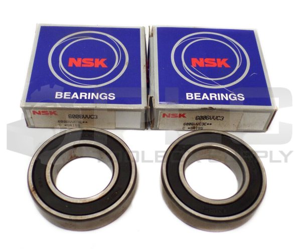 LOT OF 2 NEW NSK 6006VVC3 BEARING, ID: 30mm OD: 55mm W: 18mm