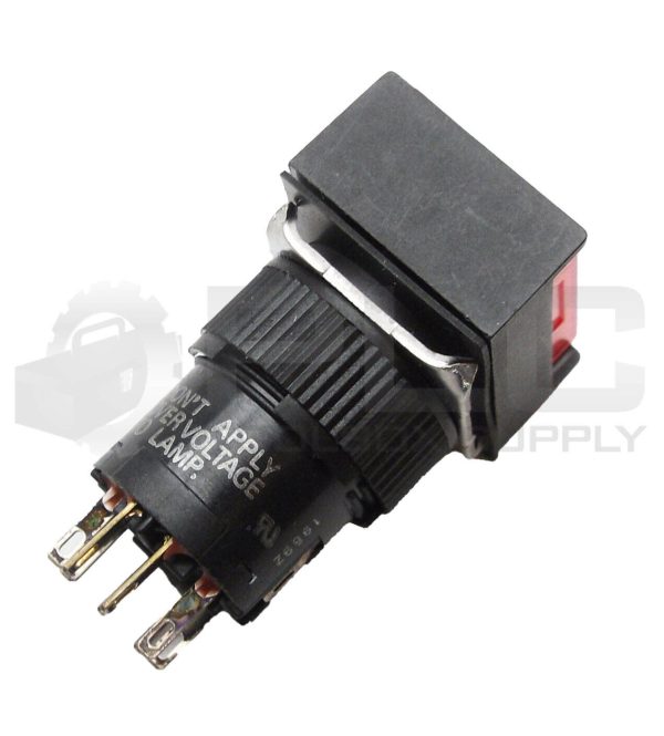 LOT OF 2 NEW OMRON A3BJ-7031-3 PUSH BUTTON SOCKET SWITCH RED 28V 1W - Image 3