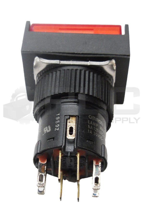LOT OF 2 NEW OMRON A3BJ-7031-3 PUSH BUTTON SOCKET SWITCH RED 28V 1W - Image 4