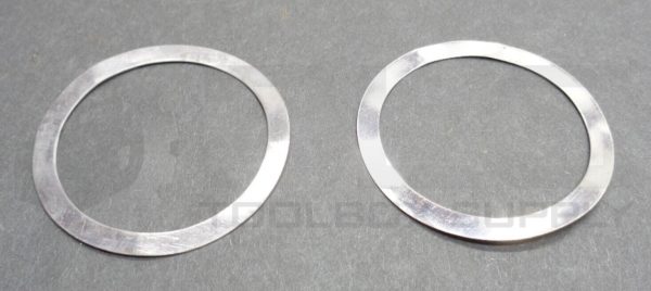 LOT OF 2 NEW P41869 FLAT LEAD GASKETS 2-1/8"OD 1-3/4"ID