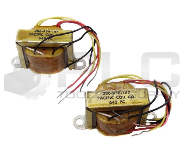 LOT OF 2 NEW PACIFIC COIL CO. 330-950-167 TRANSFORMER 643 PC