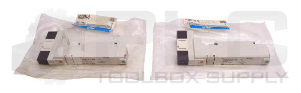 LOT OF 2 SMC VQ2201N-5 PNEUMATIC SOLENOID VALVES 0.1-0.7MPa DC24V 1W