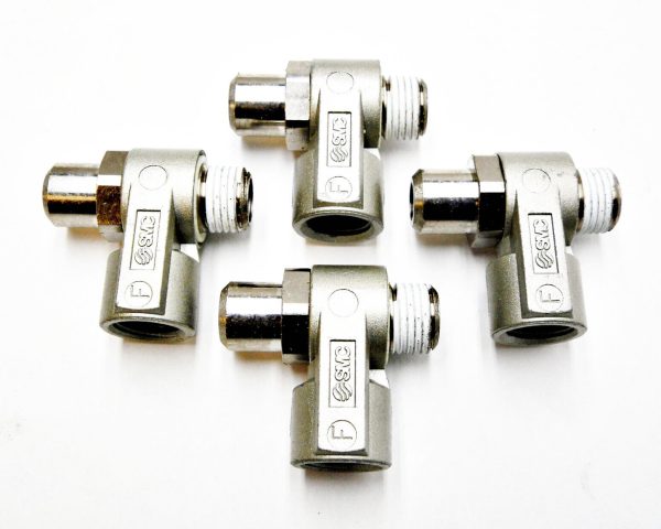 LOT OF 4 NEW SMC AS2200-F02-SD FLOW CONTROL TAMPER PROOF 1/4" / AS2200