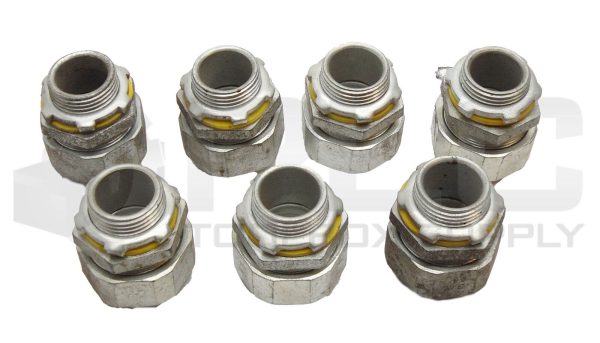 LOT OF 7 NEW CROUSE-HINDS 3/4" MALE UNION FITTINGS