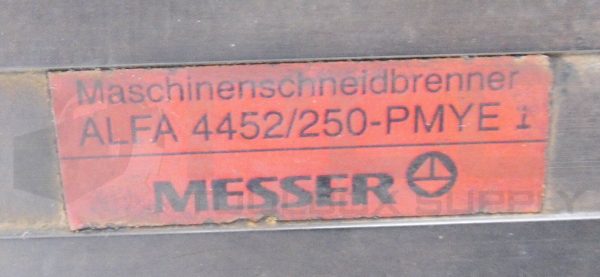 MESSER ALFA-4452/250-PMYE 1 GAS-OXYGEN MECHANIZED CUTTER **FOR PARTS ONLY** - Image 10