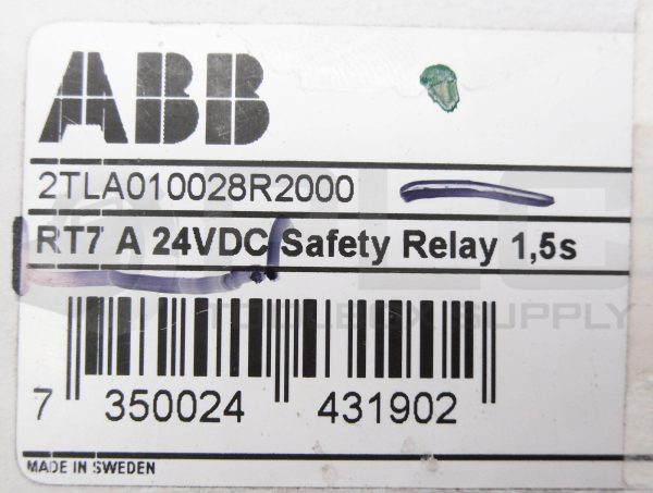 NEW ABB 2TLA010028R2000 SAFETY RELAY 24VDC RT7A - Image 9