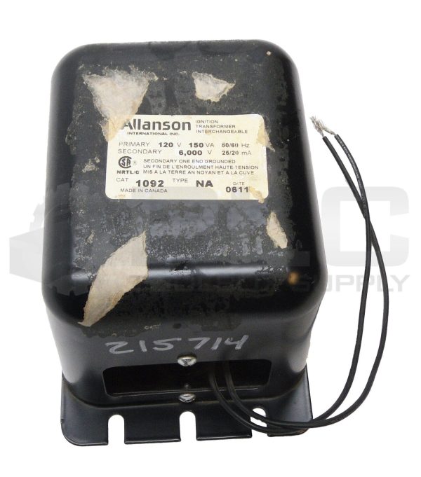 NEW ALLANSON 1092 INTERCHANGEABLE IGNITION TRANSFORMER TYPE NA 120V *READ*