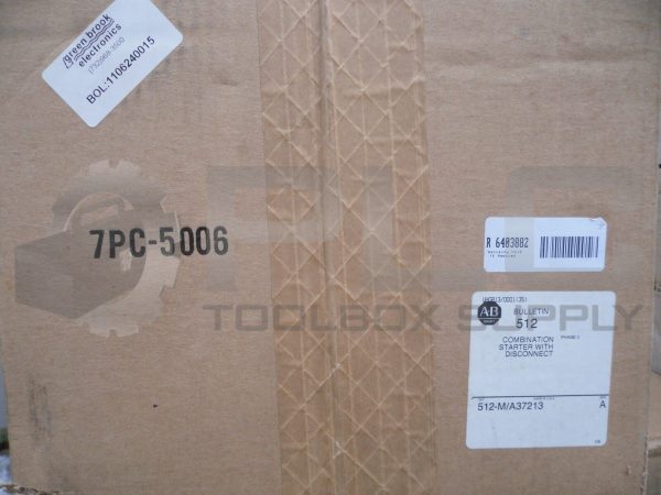 NEW SEALED ALLEN BRADLEY 512-M/A37213 STARTER COMBO W/DISCONNECT 512M-A37213